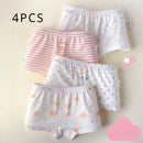 4PCS/LOT Anti-bacterial Cartoon Underpants for Little Girls childrensterritory