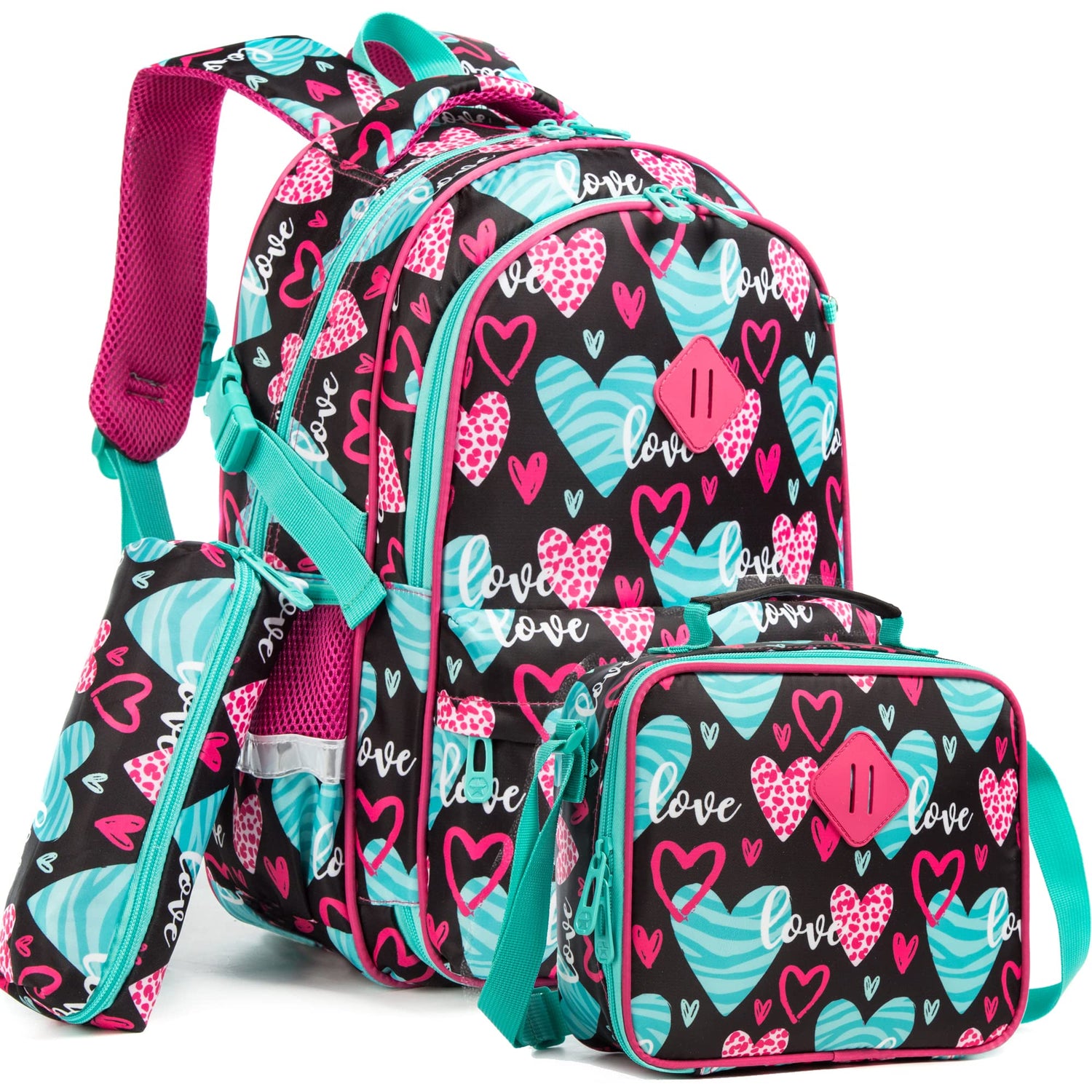 Kids 3pcs School Backpack of Astronaut and Dinosaurs Print childrensterritory