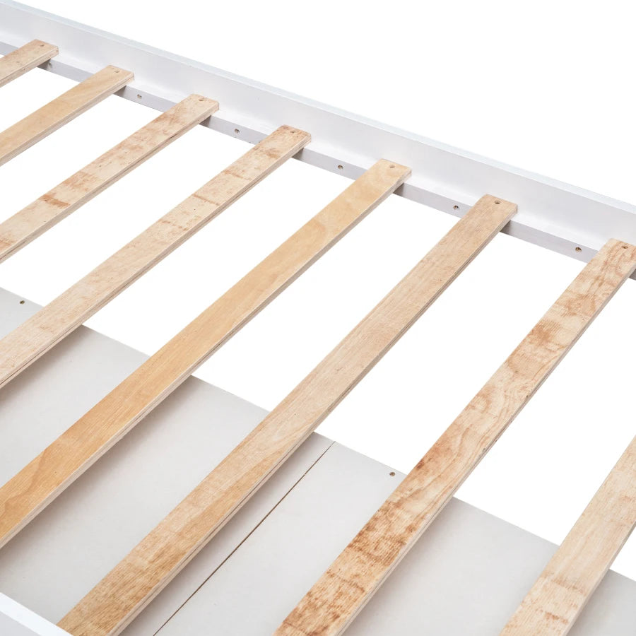 Twin-size Wooden Bed with 6 Drawers for Kids childrensterritory