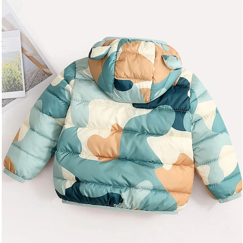 Baby/Kids Dinosaur &amp; Floral Print Hooded Jackets