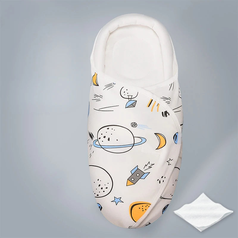 Cartoon Print Newborn Baby Wrap Blankets