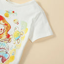 Baby/Kids Girls Cartoon Mermaid Top and Sequined Fishtail Skirt Set childrensterritory