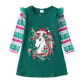 Girls Unicorn Printed Full Sleeve Straight Top childrensterritory