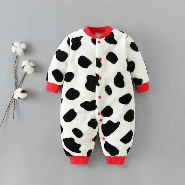Baby Kids Cartoon Design Winter Bodysuits