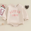 Little Love Letter Print Long Sleeve Winter Baby Bodysuit