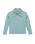 Retro Style Girls' Sweet Mid-Neck Tops for Autumn childrensterritory