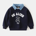 Boys' Long-Sleeved Collar Design Winter Sweater childrensterritory