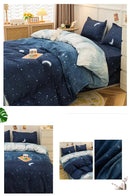 3/4-piece Cartoon Floral Print Soft Bedding Set For Home childrensterritory