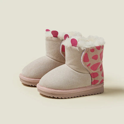 Warm Solid Color Cotton Snow Boots for Baby/Toddlers childrensterritory