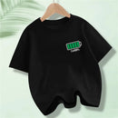 Kids 100% Full Battery Design T-shirts for Summer childrensterritory