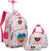Kids 3pcs Rolling School Backpack Set with Lunch Bag and Pencil Case childrensterritory