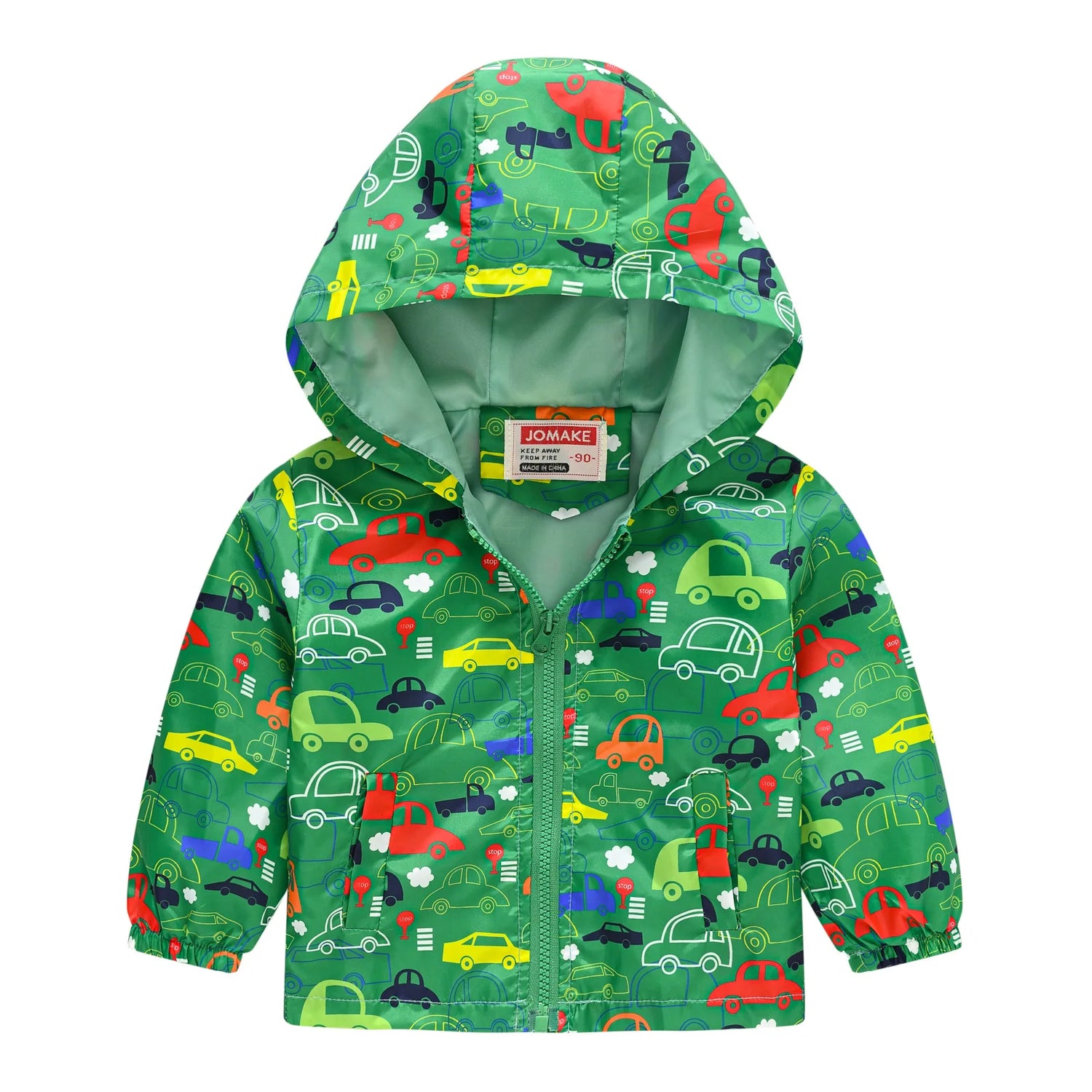 Little Boys Girls Cartoon Dinosaur Print Zipper Hooded Jackets childrensterritory
