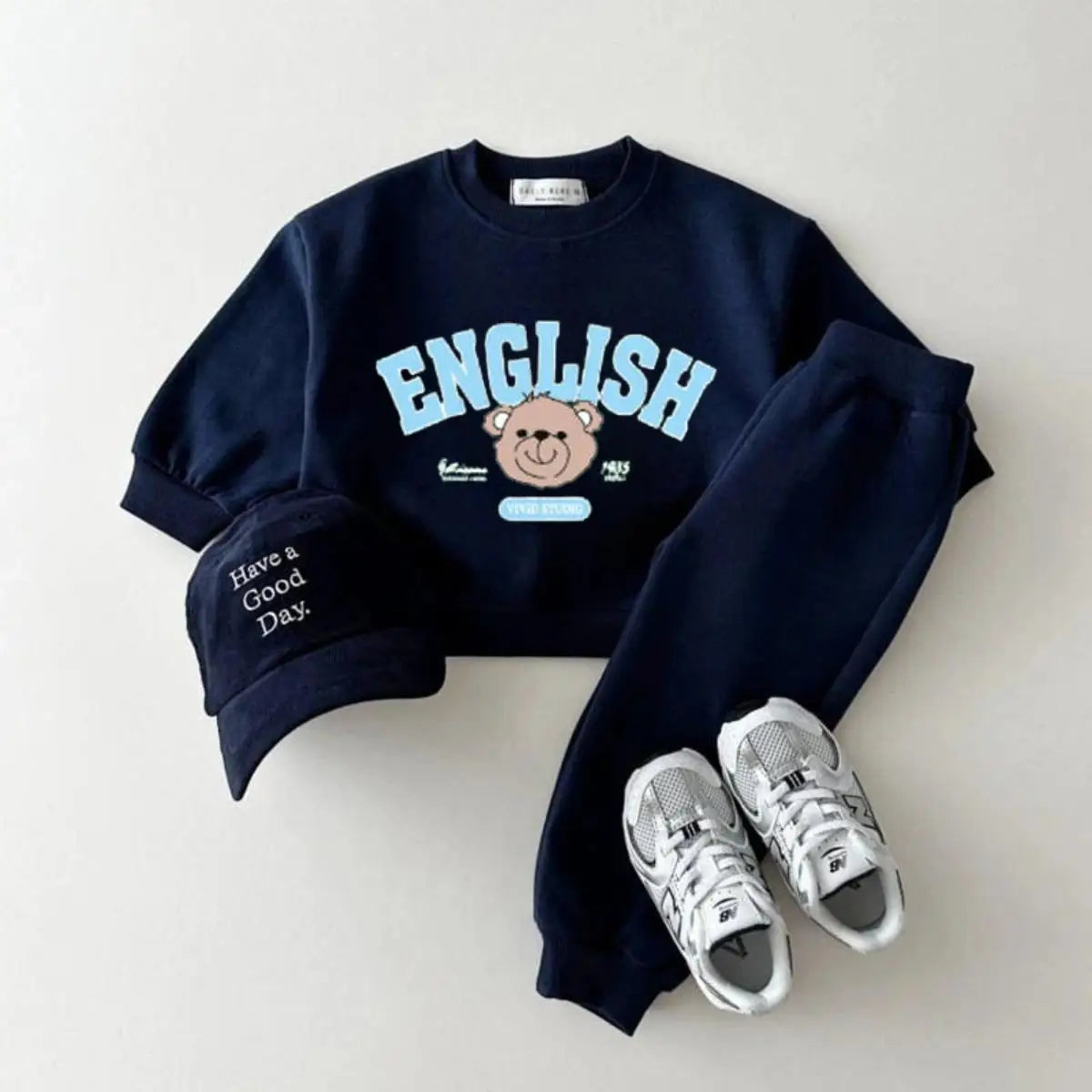 Kids Cartoon Print Long-Sleeved Clothing Set childrensterritory