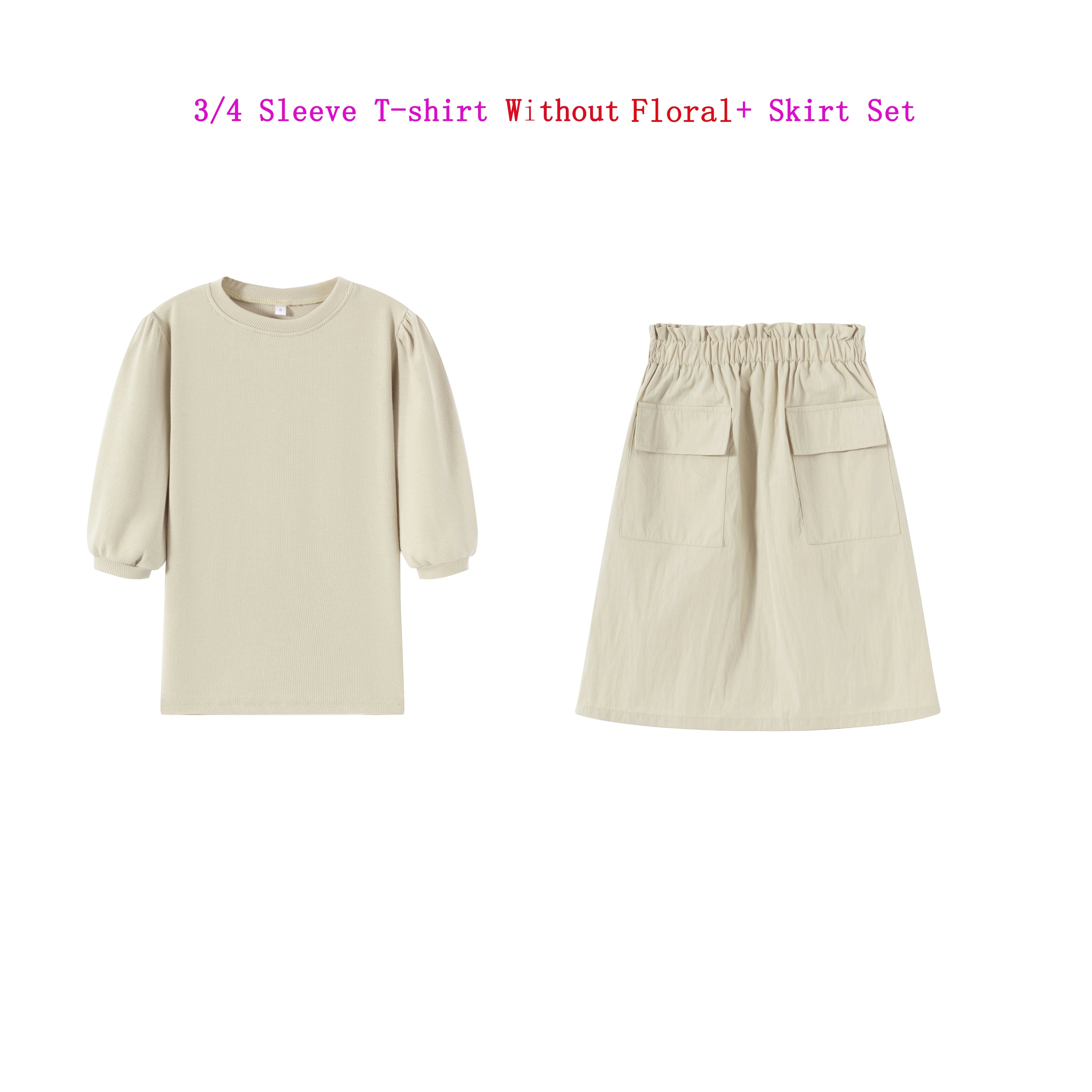 Baby/Kids Girl and Boys Ribbed Print Clothing Sets For Summer childrensterritory