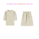 Baby/Kids Girl and Boys Ribbed Print Clothing Sets For Summer childrensterritory