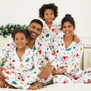 Colorful Christmas Print Long Sleeve Pajamas Sets for Family childrensterritory