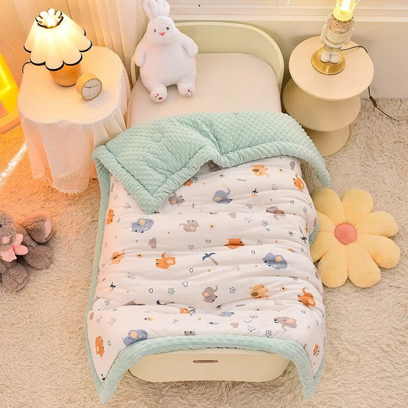 Soft Breathable Warm Baby Thick Quilted Blanket