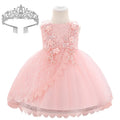 Baby Girl Lace Embroidered Formal Occasion Gowns childrensterritory