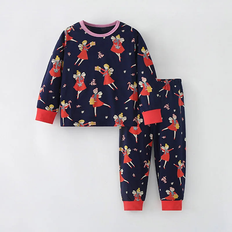 Kids Cartoon Design Cotton Sleepwear Sets childrensterritory