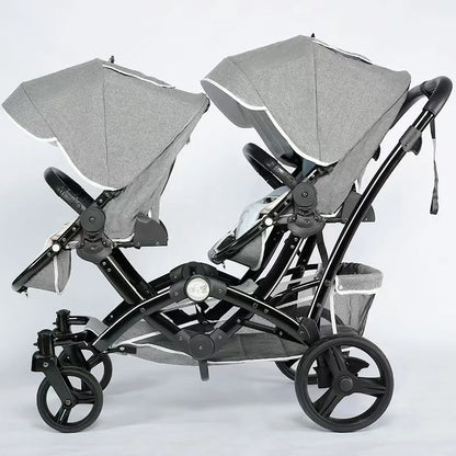 Light And Shock Proof Folding Luxury Twin Baby Stroller childrensterritory