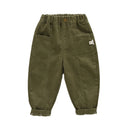 Little Boys Solid Color Casual Pants For Spring Autumn childrensterritory