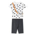 Girls Cute Panda Cartoon Design Summer Clothing Set childrensterritory