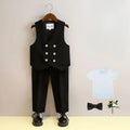 Kids Blazer Vest Pants Formal/Wedding Clothes Set