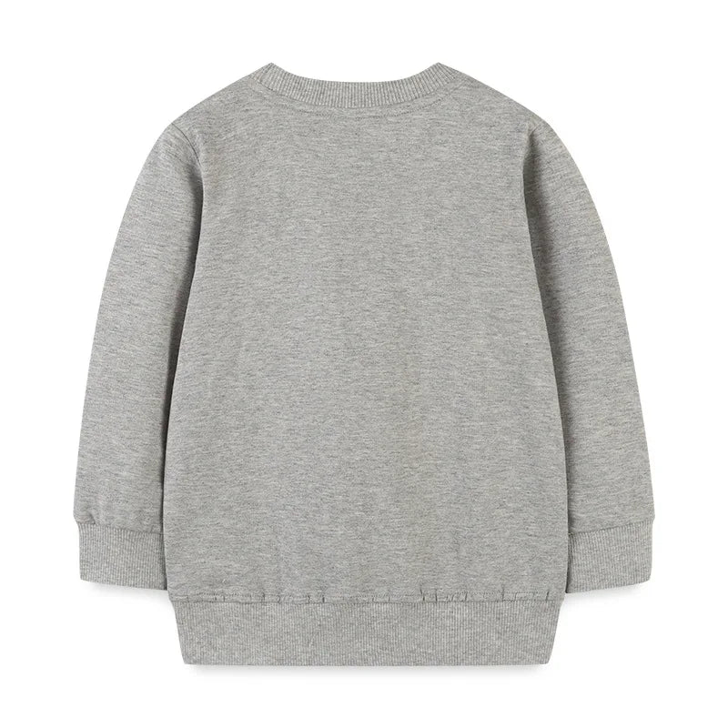 Pretty Horse Design Kids Girls Grey Sweatshirt