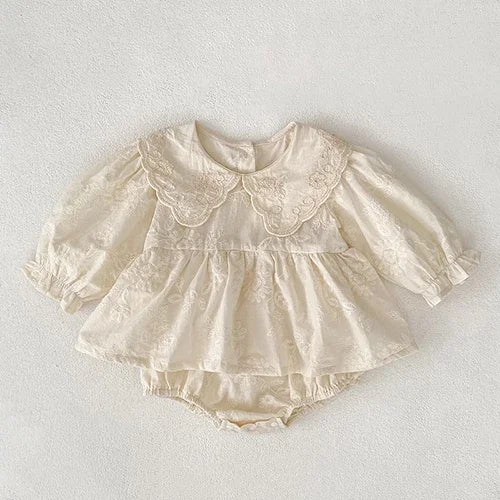 Baby Kids Long Sleeves Lace Design Christmas Party Costumes