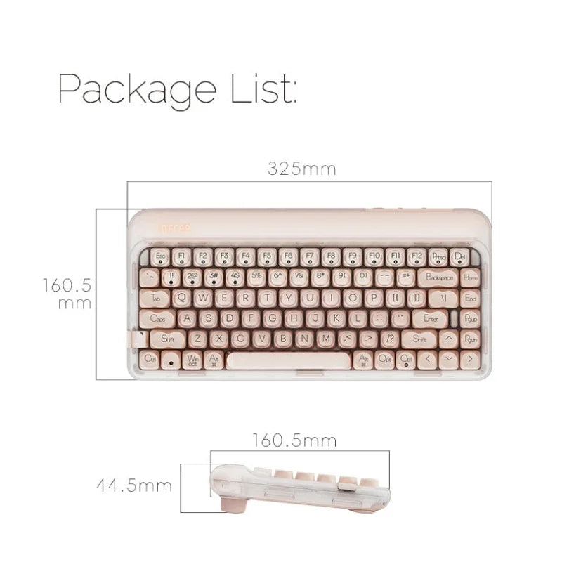 Mechanical OS/Pink Keyboards with Three Connection Types childrensterritory