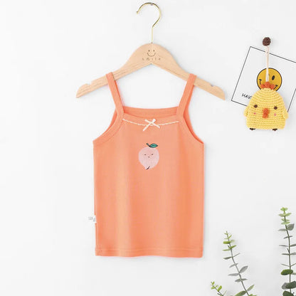 Kids Cotton Multiple Styles Camisole Vests For Summer childrensterritory