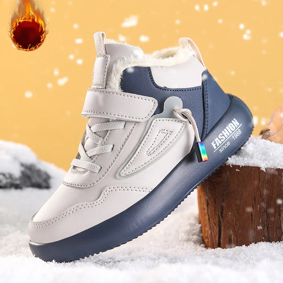 Waterproof Warm Plush Snow Sports Shoes for Kids childrensterritory