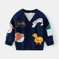 Cartoon Print Kids Long Sleeves Winter Sweater childrensterritory