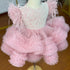 Pink Flower Girl Dress with Layers of Tulle for Wedding or Birthday childrensterritory