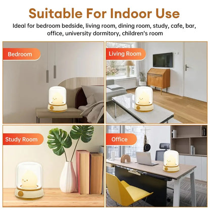 Mini Rechargeable Cartoon Table Lamp For Home/Hotel childrensterritory