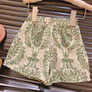 Floral Print Kids Girls Summer Clothing Set childrensterritory