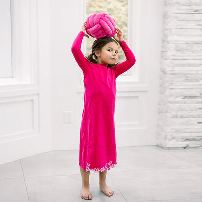 Full Sleeves Solid Colour Kids Night Outfit childrensterritory