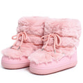 Fluffy Faux Fur Middle Calf Platform Snow Boots for Women childrensterritory