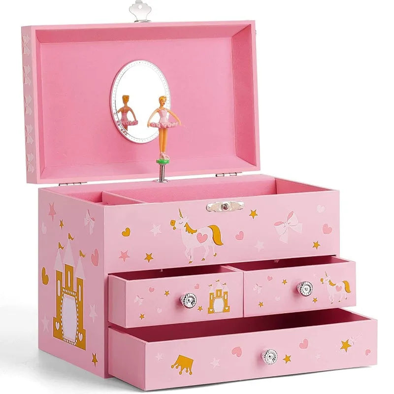 Musical Ballerina Jewelry Box for Kids Girls