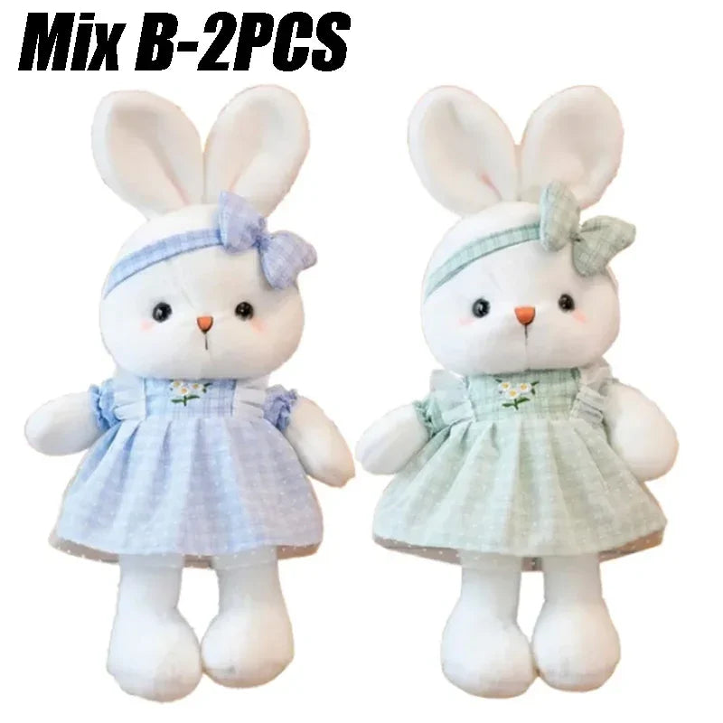 30CM Candy Color Rabbit Plush Toy for Birthday Christmas Gift
