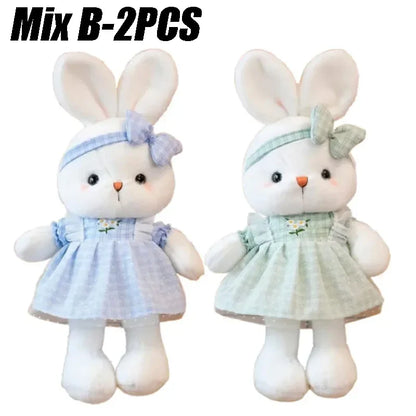 30CM Candy Color Rabbit Plush Toy for Birthday Christmas Gift