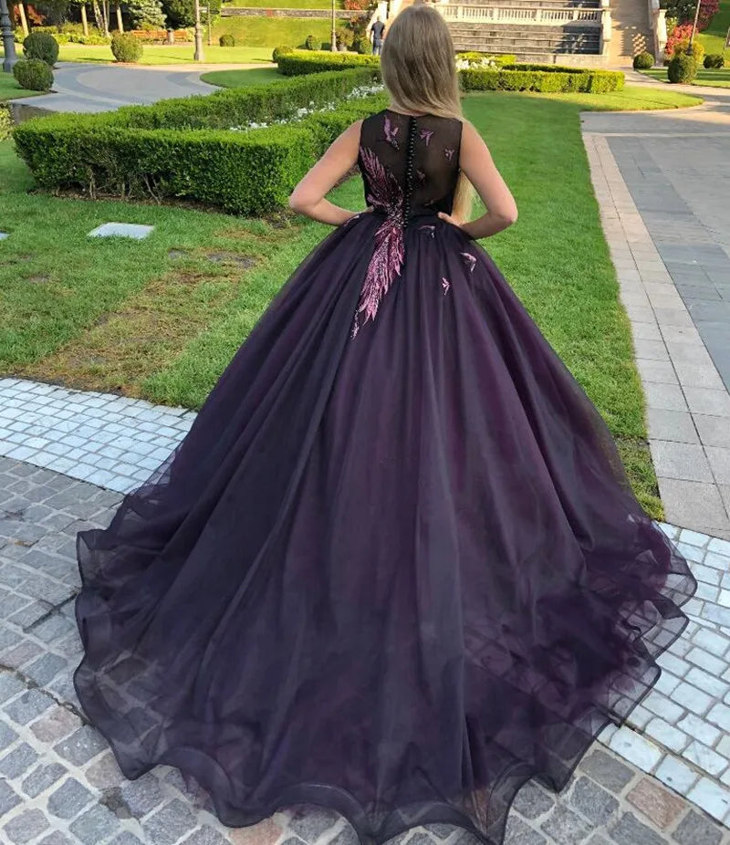 Magnificent Appliques and Beads Design Girls Pageant Gown for Prom childrensterritory