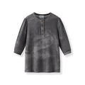 Ribbed Grey Melange Family Matching Clothing Sets childrensterritory