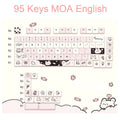 Dessert Cat Theme 95 Keycaps Kit for Mechanical Keyboard childrensterritory