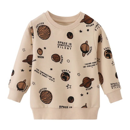 Girls White Casual Cotton Sweatshirts childrensterritory