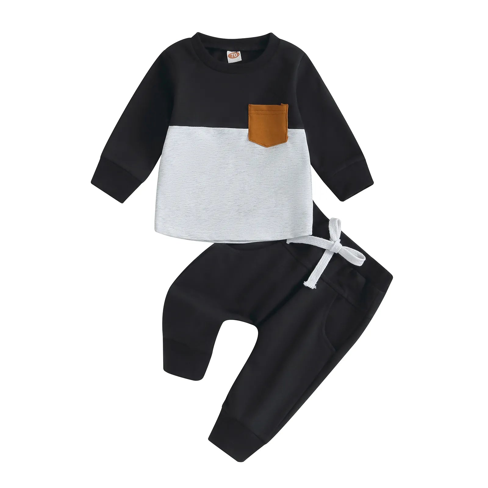 2PCS Warm Sweatshirts and Long Pants Baby Tracksuit childrensterritory