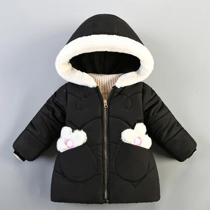 Kids Girls Warm Hooded Winter Jacket/Coat