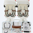Foldable Four-wheeled Twin Baby Stroller childrensterritory