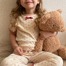 Girls' Short Sleeve Lace Design Summer Clothing Set childrensterritory