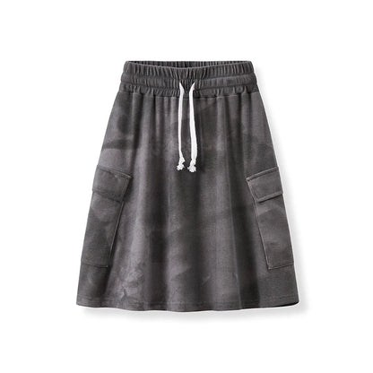 Ribbed Grey Melange Family Matching Clothing Sets childrensterritory